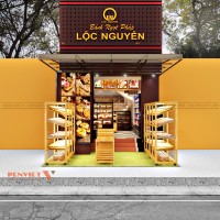 Thiết Kế Nội Thất Tiệm Bánh Ngọt Pháp – Lộc Nguyên